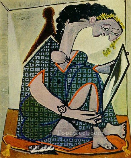 時計を持つ女 1936年 パブロ・ピカソ油絵